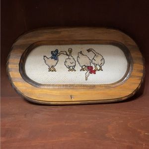 Crossstitch duck picture